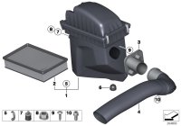 13717547201-ELEMENT, AIR CLEANER ATK412