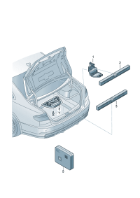 4N0860285-Bracket, warning quarter mark