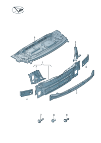8Y5813331-Reinforcement, front end plate