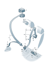 8YG857805A041-S/belt assy-tri Auto unit (black)