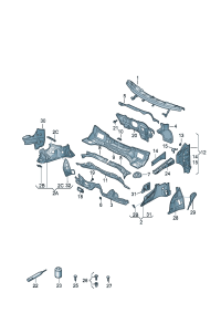 8U0803187TA-Bezel Plate, transverse Porsche panamera: