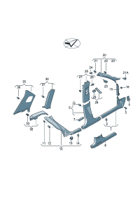 8U0867239-Guard, B- pillar