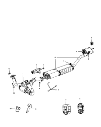 52124044AA-B - ISOLATOR EXHAUST SUPPORT