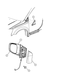 1TS95DX9AB-Panel, l. fr. mirror