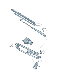 18G955410B-Wishbone, aerodynamic wiper (Co-pilot position)