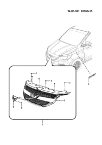 23940817-GRILLE ASSY F A