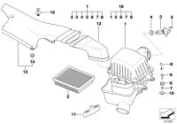 13717830100-Cover, air intake pipe