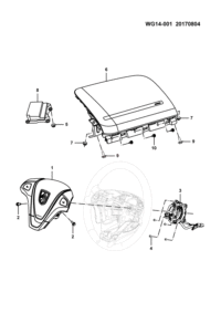 23880274-Module assy-driver air bag