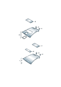 18G867500FPL4-Molding headlining