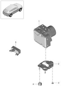 95B907637A-Multisensor Mounting location Deck plate  Deprecated parts   D -MJ 2016