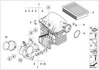 13717531864-Muffler, intake air