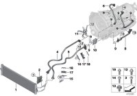 17218619386-TRANSMISSION OIL COOLER BMW G30, G12, B48