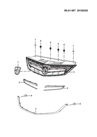 23891721-GRILLE ASSY F A