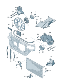 8D0121331A-Grommet For cooling belt stiffener Vehicle  And/or Towing vehicle And/or Ata (automati