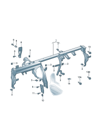 8UD858045-Member, instrument panel cross