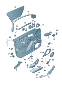 8K0035419A-Bezel assy-speaker Speaker sub-assy