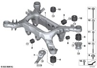 33316898656-Member, rear axle frame