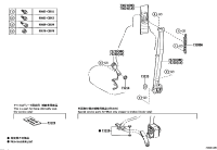 73230F4090C0-BELT ASSY, FR SEAT