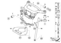 33306776593-Member, rear axle frame