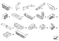 34326758871-Bracket, brake pipe, 8 layers