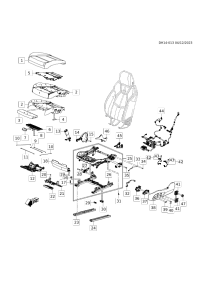 84447937-Pad, front seat lane deviation warning actuator (top pad)