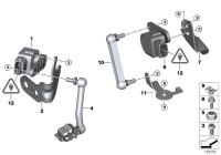 37146791073-LEFT RIDE HEIGHT SENSOR BRAC379999