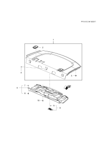 13486027-Garnish assy-rr dr (incl 2-3)