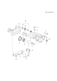 13529850-Housing assy-caliper rr (incl 3-9)
