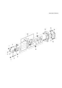 13517686-Caliper (w/o brake pad & bracket) (caliper housing assy-w/o paint) (incl. 9-14,21)