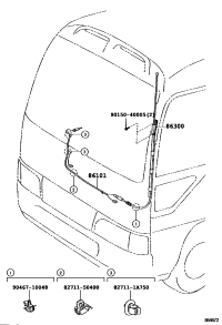 861010S010-CORD SUB-ASSY, ANTENNA