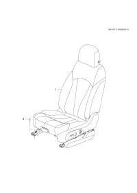 11602901-Bolt, front seat mounting