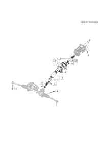 11602092-Bolt (M10X1.5X35), upper middle steering shaft, upper (6.529)