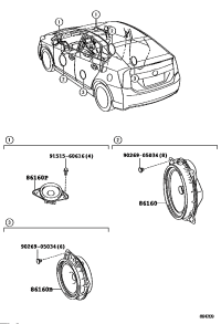 861600Q020-SPEAKER ASSY, FRONT NO.1