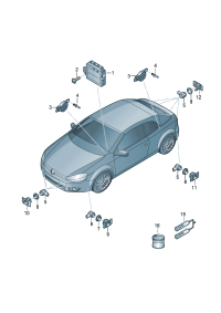 3AA919475H-Control unit, Parking assist system