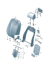 3C0881643-Body solenoid For seats: