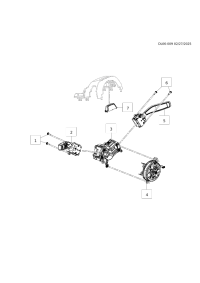 13550205-Switch, turn signal (mark 13550205)