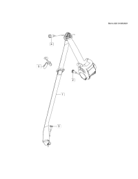 23362217-Retractor, rear seat belt (incl. 4)