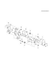 85560926-Kit, rear disc brake plate repair (incl. 13-15)