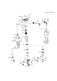85528753-Connector, front shock absorber (front connector all AWD variable configuration)