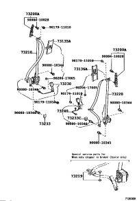 73220AE021E0-BELT ASSY, FR SEAT