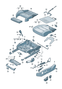 3ED882357B-Cushion For vehicle type w/seat ventilator Yes.
