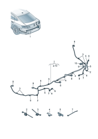 3G8971104B-Harness, bumper