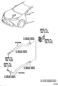 8724502P30-HOSE, HEATER WATER, INLET