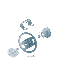 3D0419091BJWXF-Steering wheel (wood/leather) D -03.11.2013