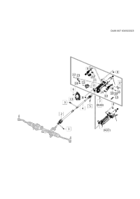86803989-Shaft, center steering (LUX3 SUV drive lower intermediate shaft), rh/lh