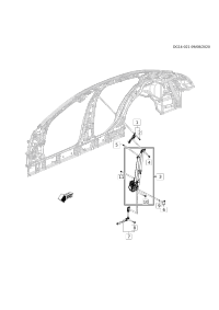 84870319-Retractor, front seat belt (non-MSB ECE) (incl. 4,10)