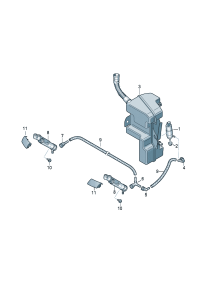 8UD955101-Cylinder, lift Washer assy-head lamp