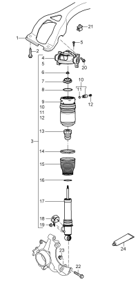 95535850300-Air spring Deprecated parts