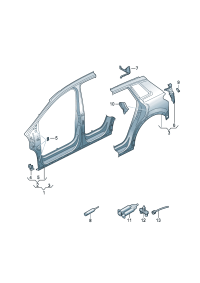 89A809076-BRACKET, REINFORCEMENT