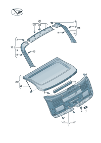 89G867979-Garnish, rr. hatch